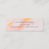 エザーレフェミニンルピンクマーブル スキニー名刺 (裏面)