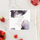 エザーレモダンーダスティプラムワイン抽象芸術ナプキンス スタンダードカクテルナプキン (インサイチュ)