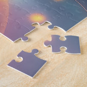 エザーレ白熱［赤熱］光を放つルウーマンポートレートジグソーパズル ジグソーパズル (側面)