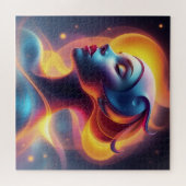 エザーレ白熱［赤熱］光を放つルウーマンポートレートジグソーパズル ジグソーパズル (横)