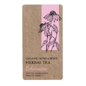 エシオーガニックナセアハーブティーKraftビジネスラベル ラベル (正面)