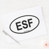 エシャハン「ESF」 楕円形シール (封筒)