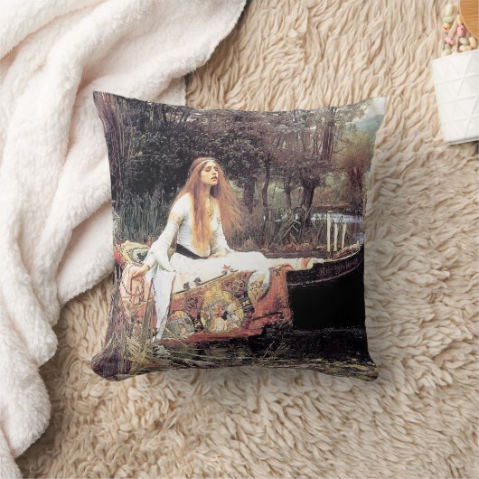 エシャロットのウォーターハウスの女性 クッション (ブランケット)