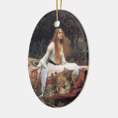 エシャロットのオーナメントの女性 セラミックオーナメント (左)