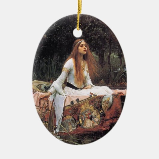 エシャロットのオーナメントの女性 セラミックオーナメント (正面)