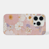 エシリアル・パステル・ブルーム iPhoneケース (裏面横)
