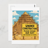 エジおもしろいプト建築 | 埃の下のピラミッド ポストカード (正面/裏面)