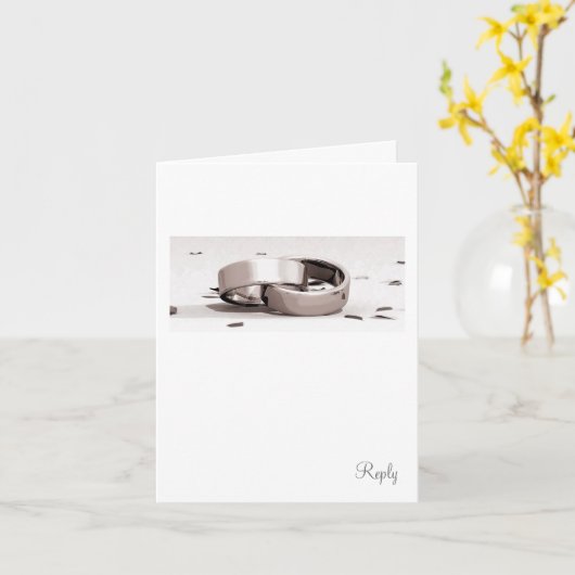 エジェント絡みリングや輪BLK – 応答カード カード (黄色い花)