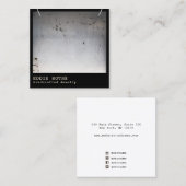 エジカッコいいー素朴ネックレスディスプレイスクエア スクエア名刺 (正面/裏面)