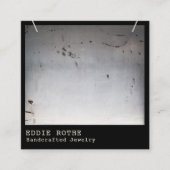 エジカッコいいー素朴ネックレスディスプレイスクエア スクエア名刺 (正面)