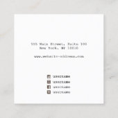 エジカッコいいー素朴ネックレスディスプレイスクエア スクエア名刺 (裏面)