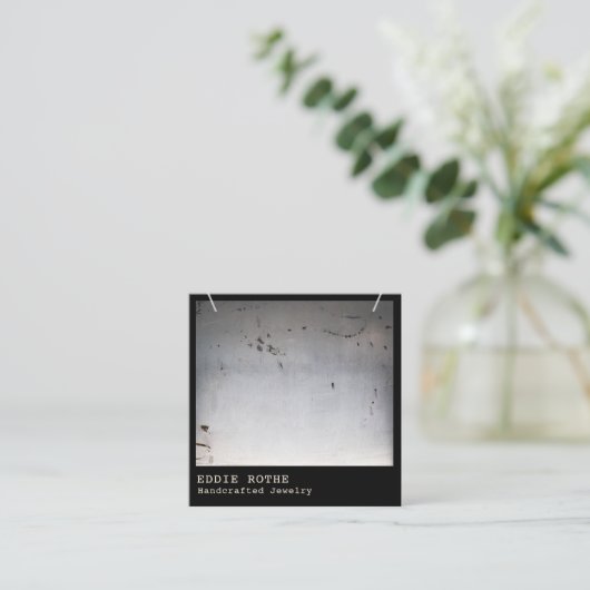 エジカッコいいー素朴ネックレスディスプレイスクエア スクエア名刺 (スタンド正面)