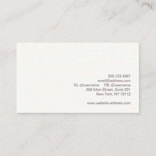 エジクールー抽象芸術 名刺 (裏面)