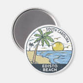 エジストビーチサウスカロライナヴィンテージ マグネット (正面/裏面)