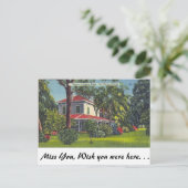 エジソンの家、フロリダ州フォートマイヤーズ ポストカード (スタンド正面)