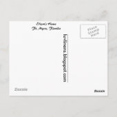 エジソンの家、フロリダ州フォートマイヤーズ ポストカード (裏面)