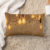 エジソンの電球の枕 ランバークッション (ブランケット)