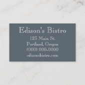 エジソンの電球 名刺 (裏面)