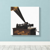 エジソンホームフォノグラフ キャンバスプリント (インサイチュ (ウッドフロア))