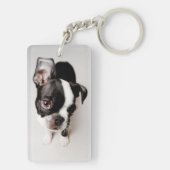 エジソンボストンテリアの子犬 キーホルダー (裏面)