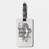 エジソンボストンテリアの子犬 ラゲッジタグ (裏面縦)