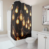 エジソンライトの列 シャワーカーテン (インサイチュ)