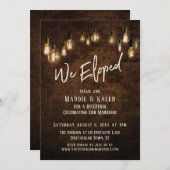 エジソンライト付き工業レンガ、駆け落ちしました 招待状 (正面/裏面)