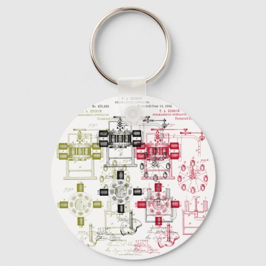 エジソン発電機 キーホルダー (正面)