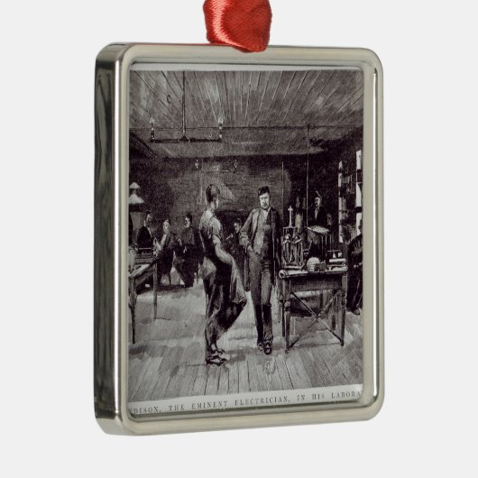 エジソン、著名な電気技師氏 メタルオーナメント (右)