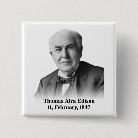 エジソンPin 缶バッジ (正面)
