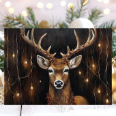 エジソ威厳のあるンライト付きトナカイ シーズンカード