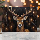 エジソ威厳のあるンライト付きトナカイ シーズンカード