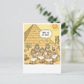 エジプおもしろいトコーヒーブレイクポストカード ポストカード (スタンド正面)