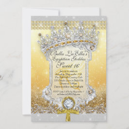 エジプきらきら光るトスウィート16カリン招待状 招待状