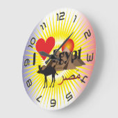 エジプテン – エジプトウア ラージ壁時計 (傾斜)