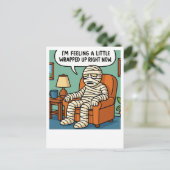 エジプトおもしろいミイラのジョーク葉書 ポストカード (スタンド正面)