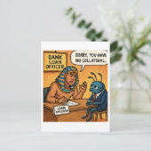 エジプトおもしろい人融資官 | ファラオ拒絶 ポストカード (スタンド正面)