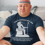エジプトおもしろい神の体 Tシャツ<br><div class="desc">このおもしろいグラフィックティーは、神の体格を持たないパパの全ての人々にとって完璧だが、彼らのユーモアのセンスで補う以上のものだ。このTシャツはスローガン「これが神の体」を大きな文字で古代エジプトの神トースのイラストレーションの上に掲げている。その後、グラフィックの下の少し小さな文字で説明されている"(具体的にはエジプトの神トト)何?君はシャツの考え下に体があるつもりじゃなかったんだね?」</div>