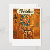 エジプトおもしろいWi-Fiユーモアのはがき ポストカード (正面/裏面)