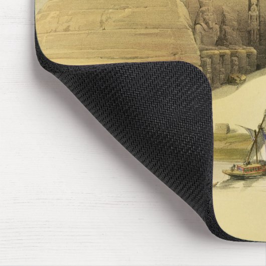 "エジプトおよびNuからのAbu Simbelの掘られた寺院、 マウスパッド (コーナー)