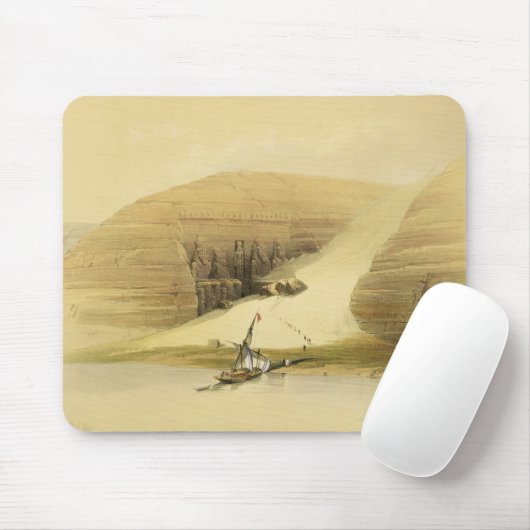 "エジプトおよびNuからのAbu Simbelの掘られた寺院、 マウスパッド (マウス)