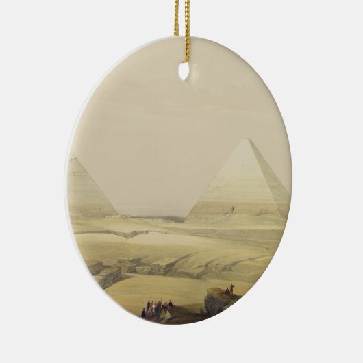 "エジプトおよびNubia"からのギーザのピラミッド、Vol. セラミックオーナメント (右)