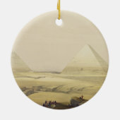 "エジプトおよびNubia"からのギーザのピラミッド、Vol. セラミックオーナメント (裏面)