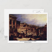 エジプトからのイスラエル人の出エジプト ポストカード (正面/裏面)