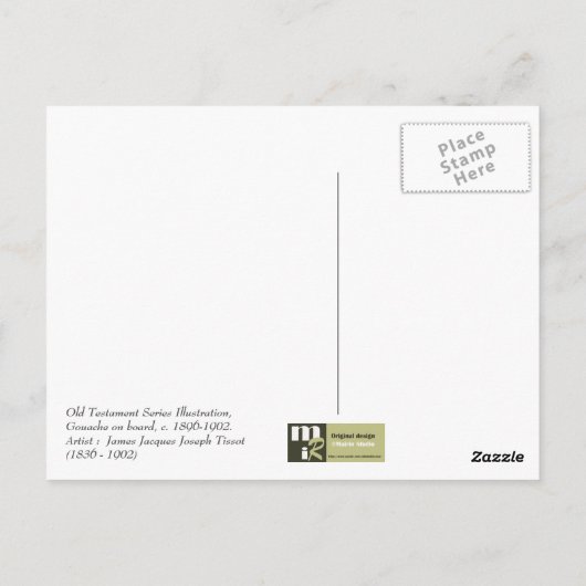 エジプトからの脱出。ファインアート越し ポストカード (裏面)