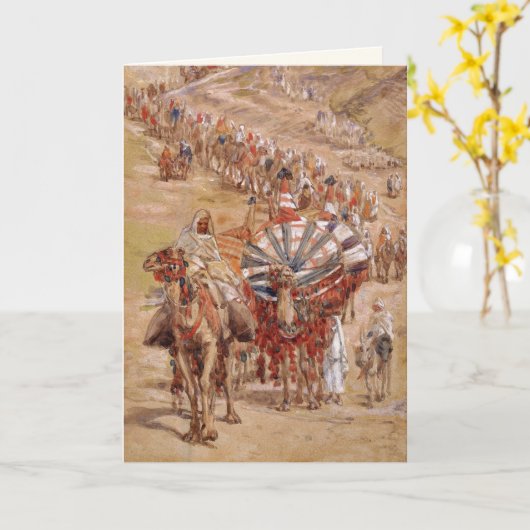 エジプトからの脱出。ファインアート通過応答カード カード (黄色い花)