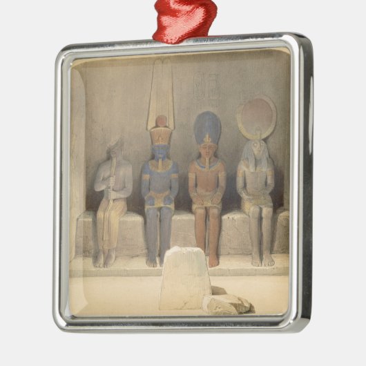"エジプトからのAbu Simbelの寺院の聖域、 メタルオーナメント (左)