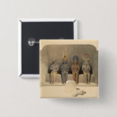 "エジプトからのAbu Simbelの寺院の聖域、 缶バッジ (正面&裏面)