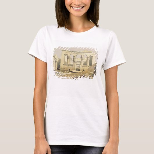 "エジプトからカラブシャー寺のポルティコ Tシャツ (正面)