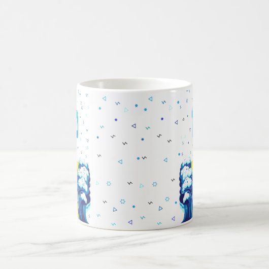 エジプトから出た過越のモーセとイスラエル人の出エジプト コーヒーマグカップ (中央)